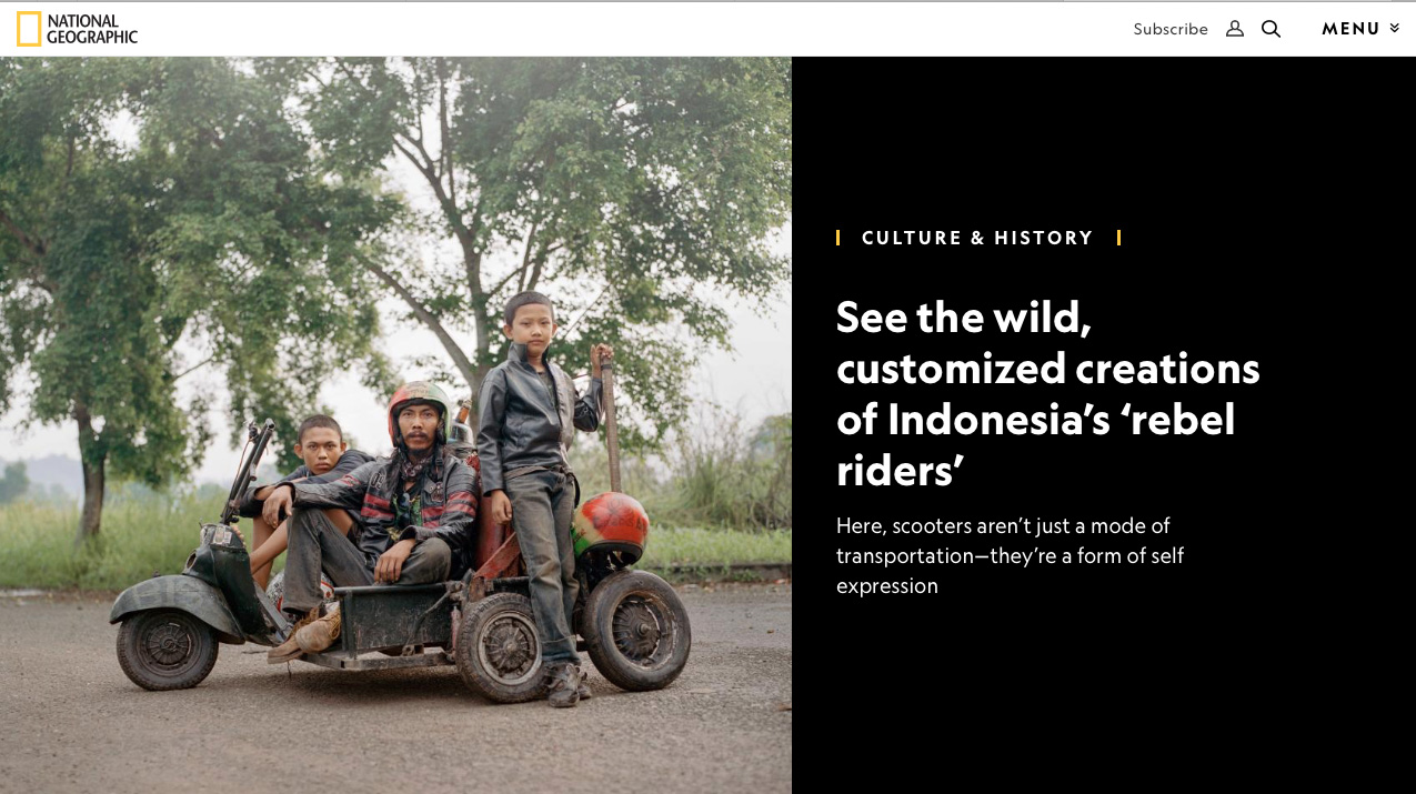  Rebel Riders in National Geographic (digital), April 2019 