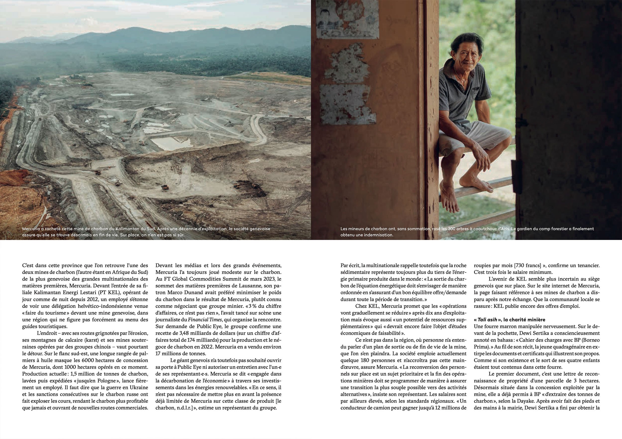  Coal Industry Investigation in Borneo, Public Eye Magazine, September 2023  