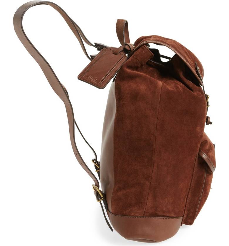 Ralph Lauren Suede Backpack — Designing Life, LLC display picture 1