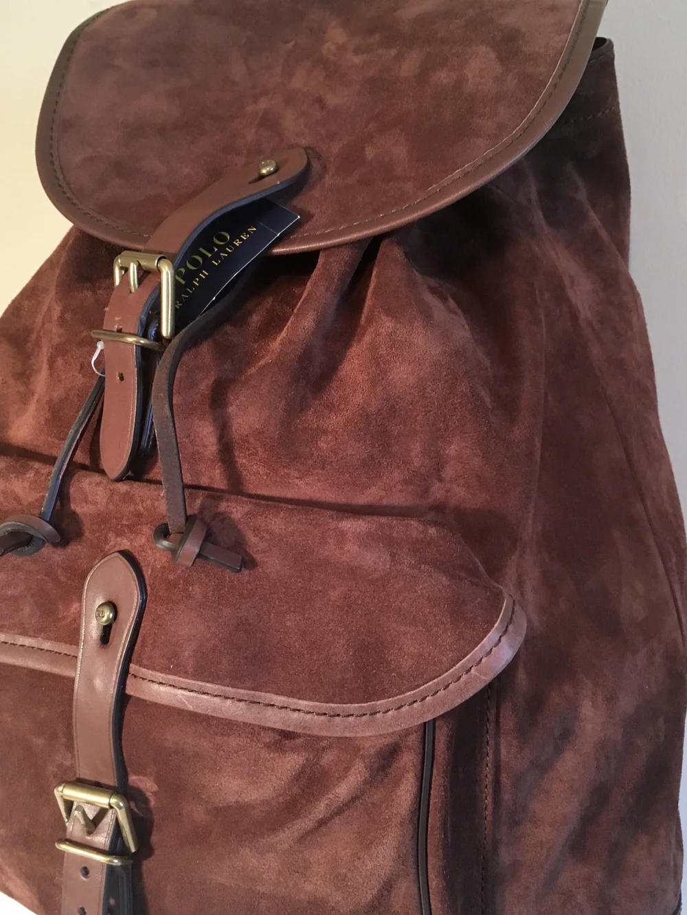 Polo Ralph Lauren RARE suede leather backpack Nwt Polo Ralph Lauren Suede Trail Backpack | Unique Style main image 4