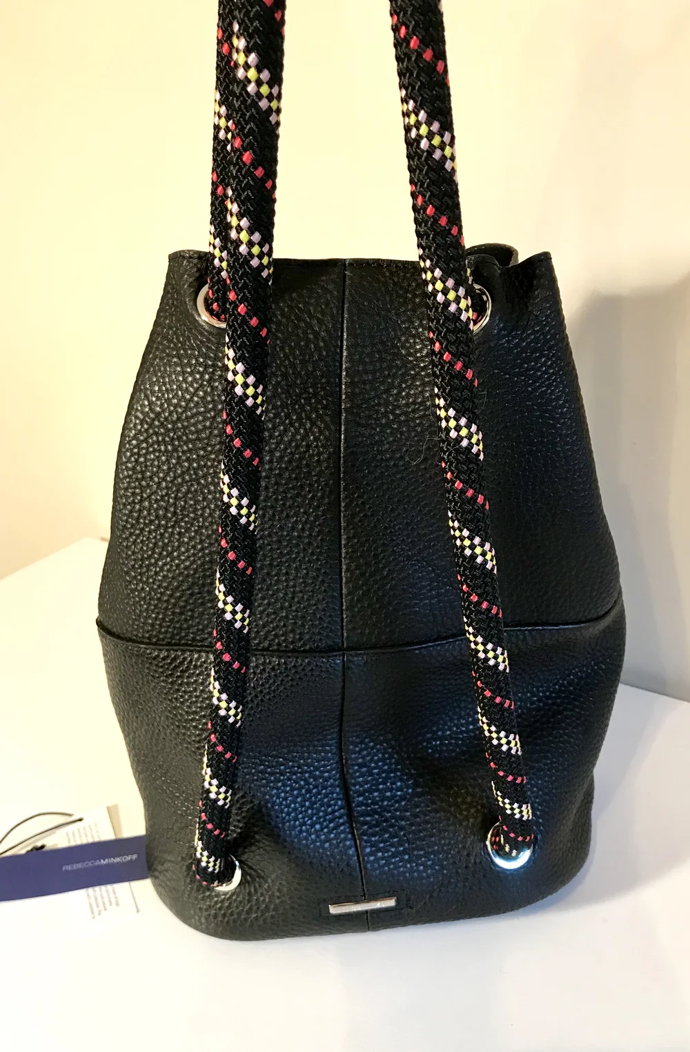 Rebecca Minkoff | Black Leather Bag | Mini-Backpack Rebecca Minkoff Black Nylon/Leather Mini Backpack And Belt  main image 3