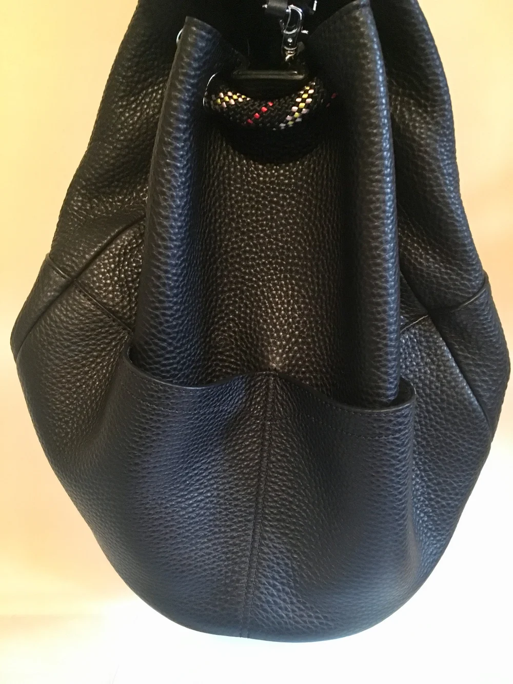 Rebecca Minkoff Black Leather Climbing Rope Backpack  display picture 1