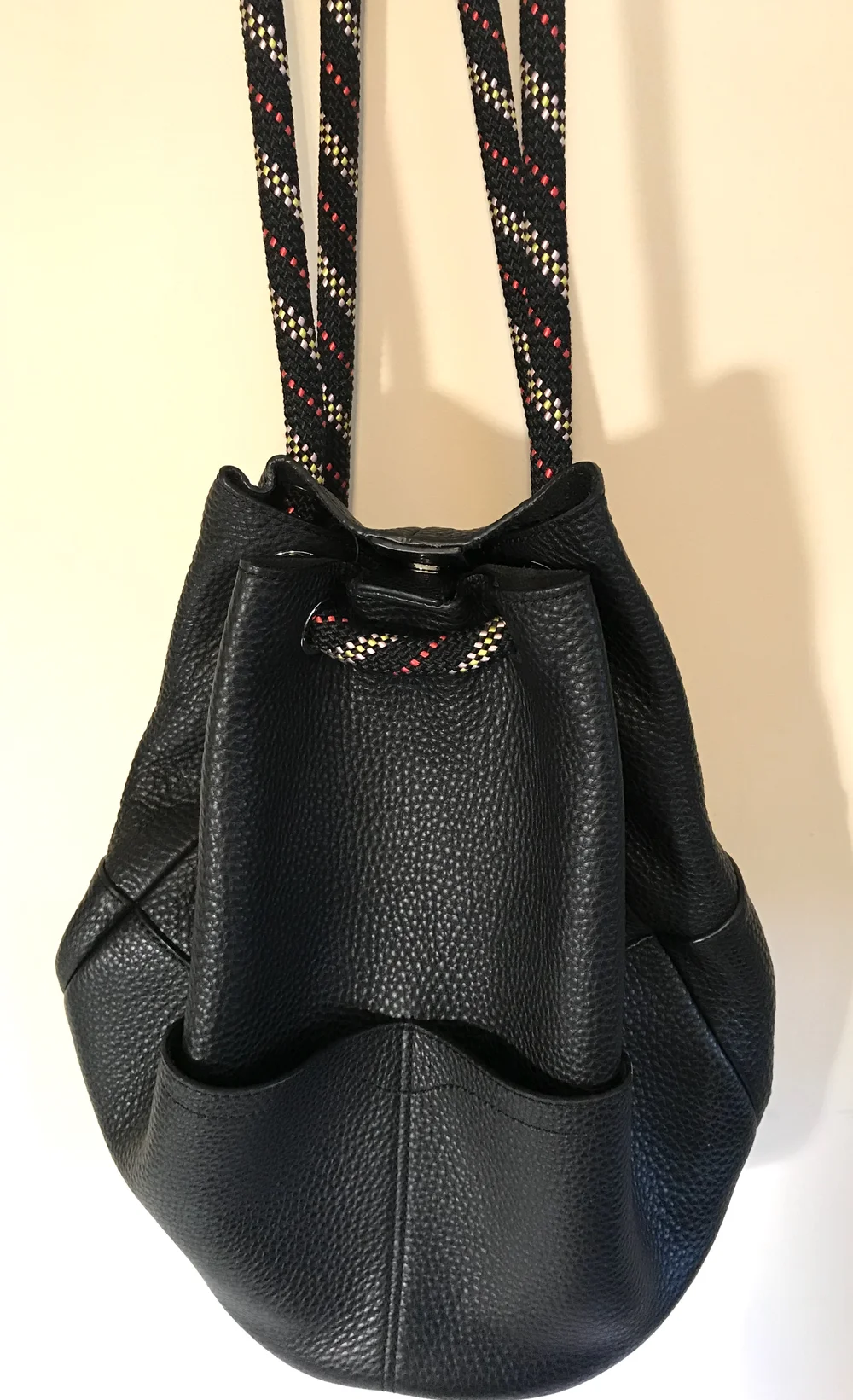 Rebecca Minkoff Black Leather Backpack with Rope Handles Julian Backpack - Black Leather - Rebecca Minkoff main image 3