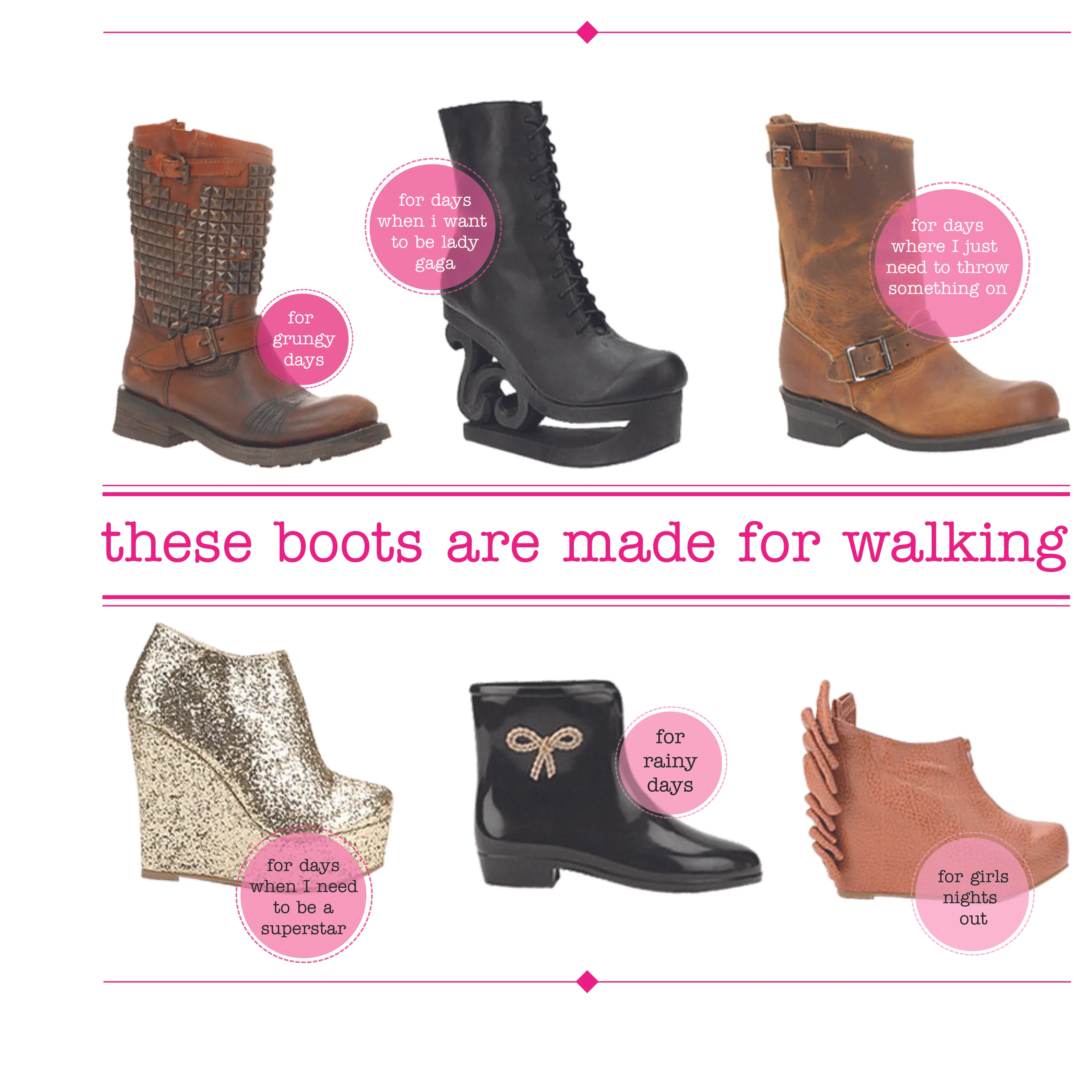 i heart : boots