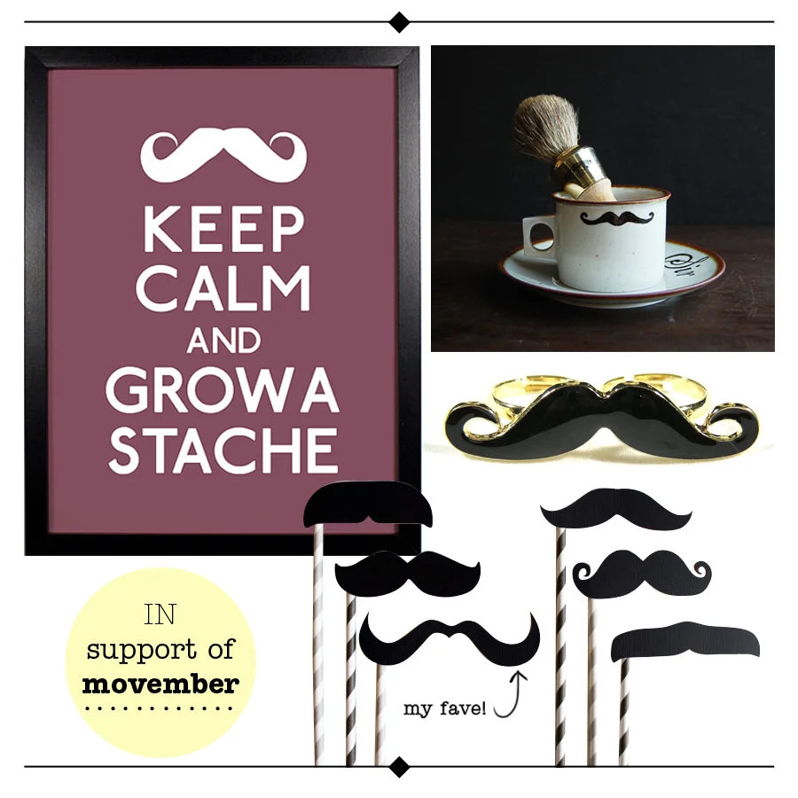 in support of movember!