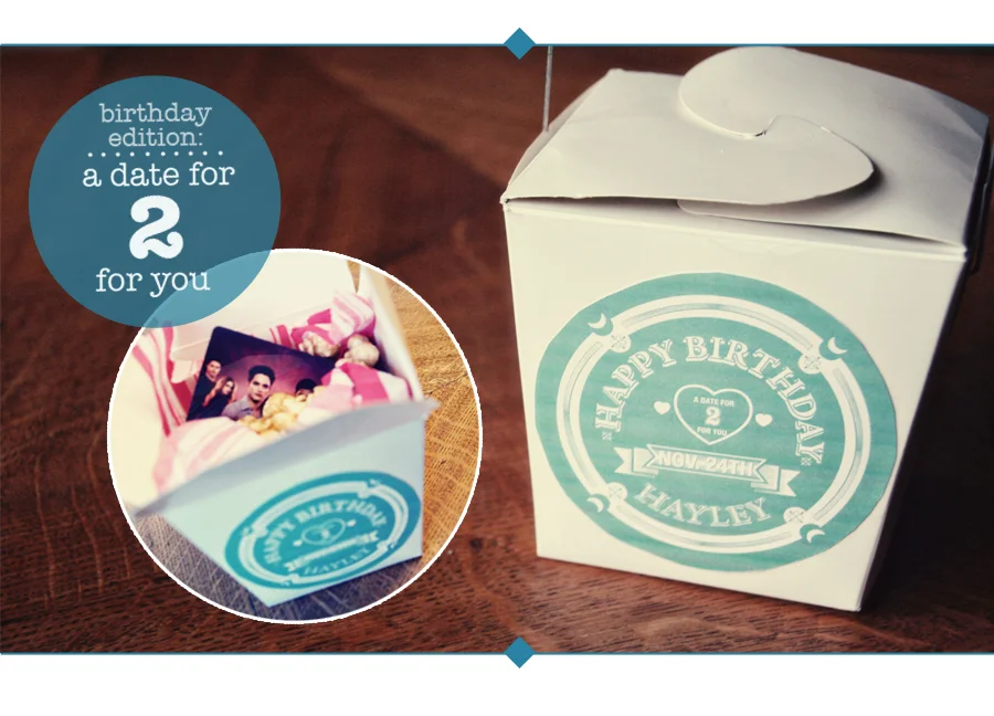 birthday edition: A Date for Two for You