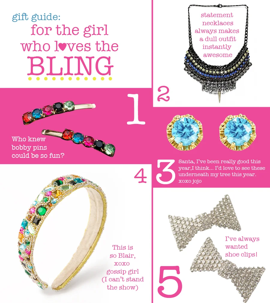 gift guide: sparkly bling