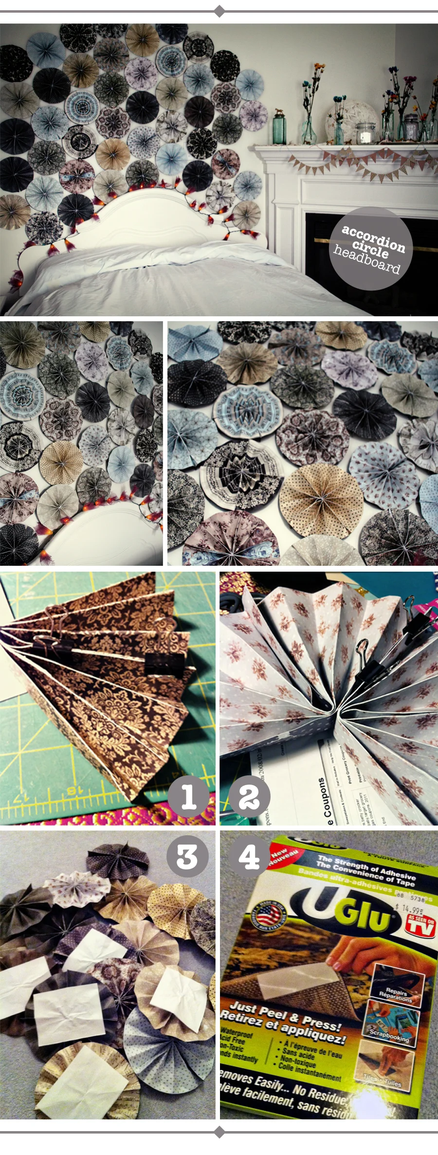 diy: paper headboard