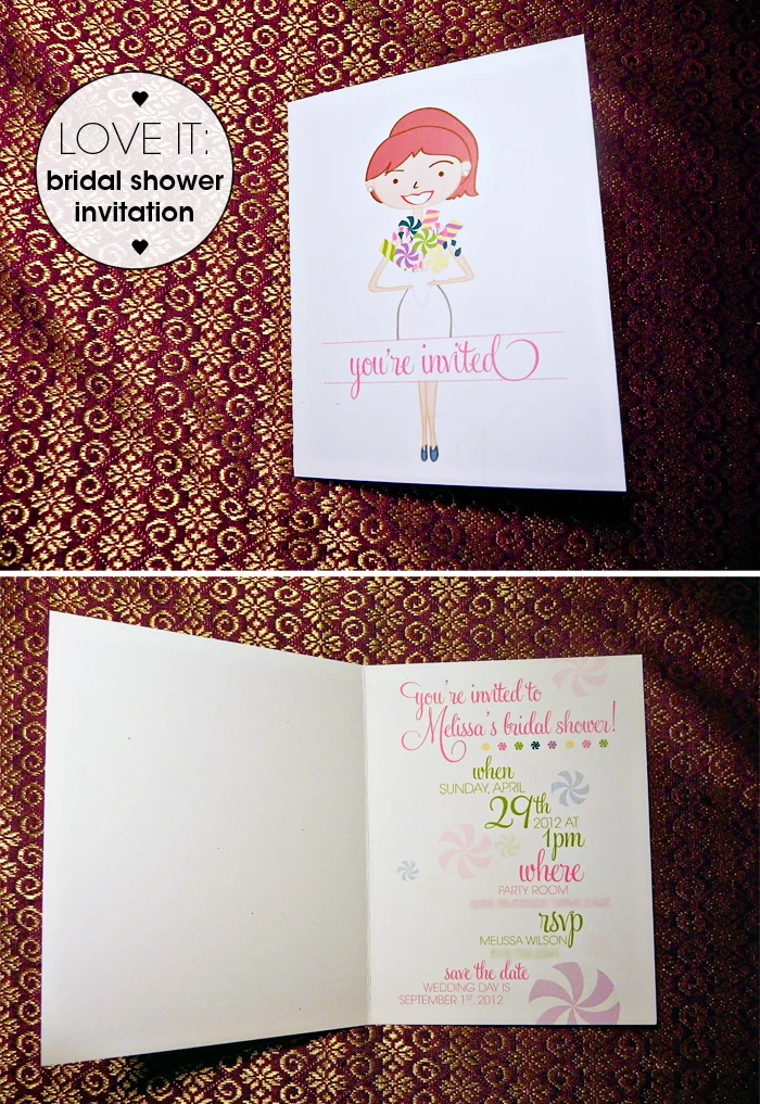 love it: Melissa's Bridal Shower Invitations