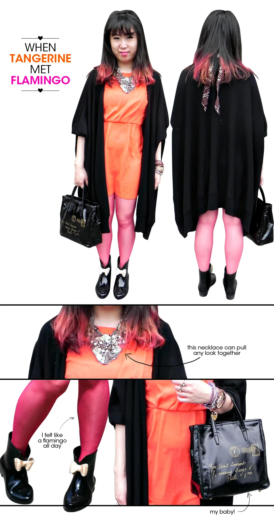 wear it: when tangerine met flamingo