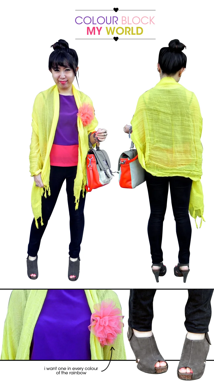 wear it: colour block my world