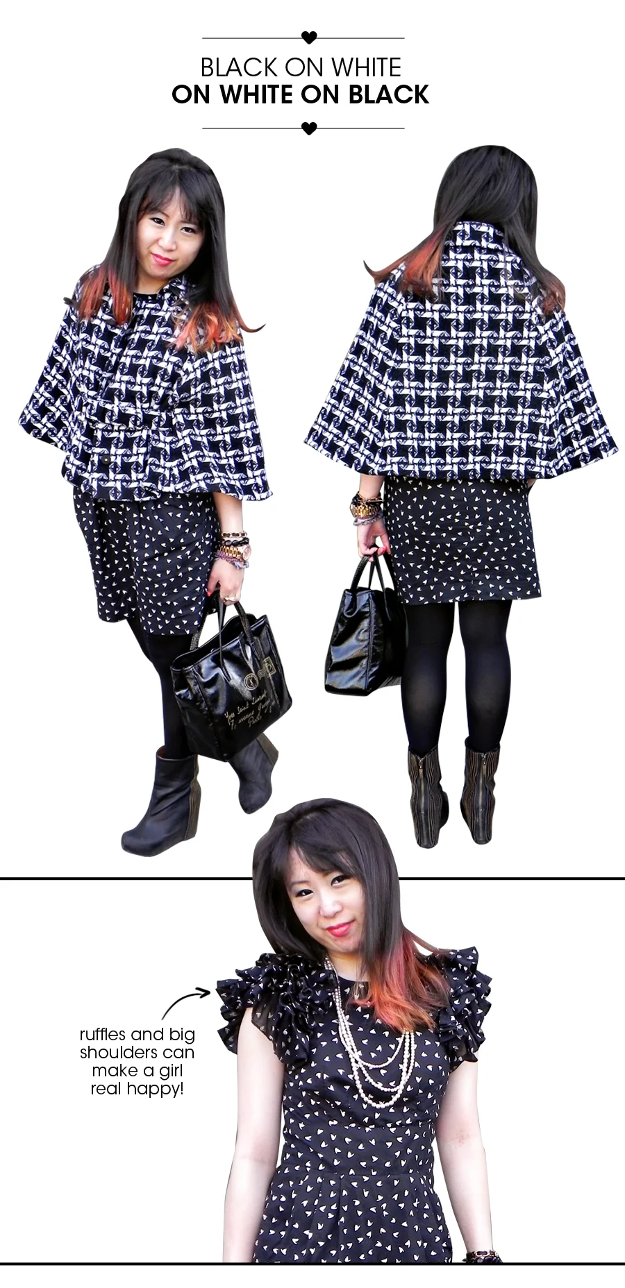 wear it: black on white on white on black