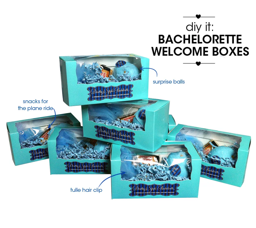 diy it: bachelorette welcome boxes