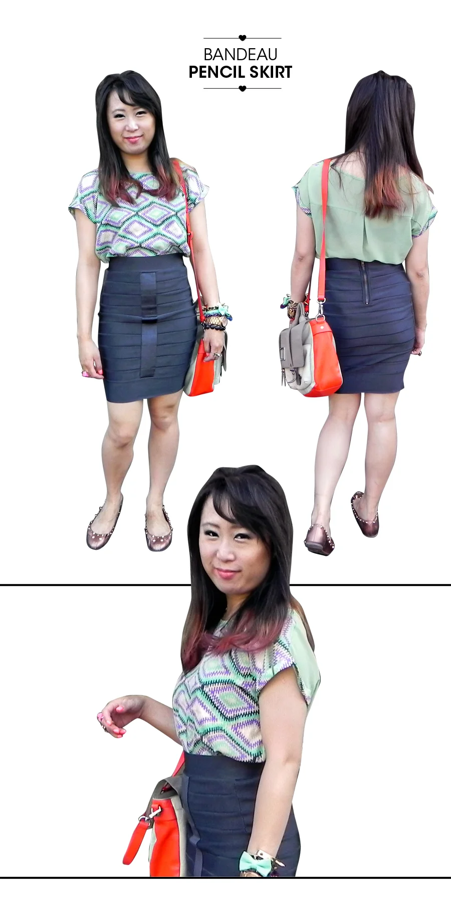 wear it: bandeau pencil skirt