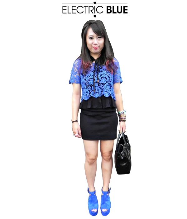 wear it: electric blue