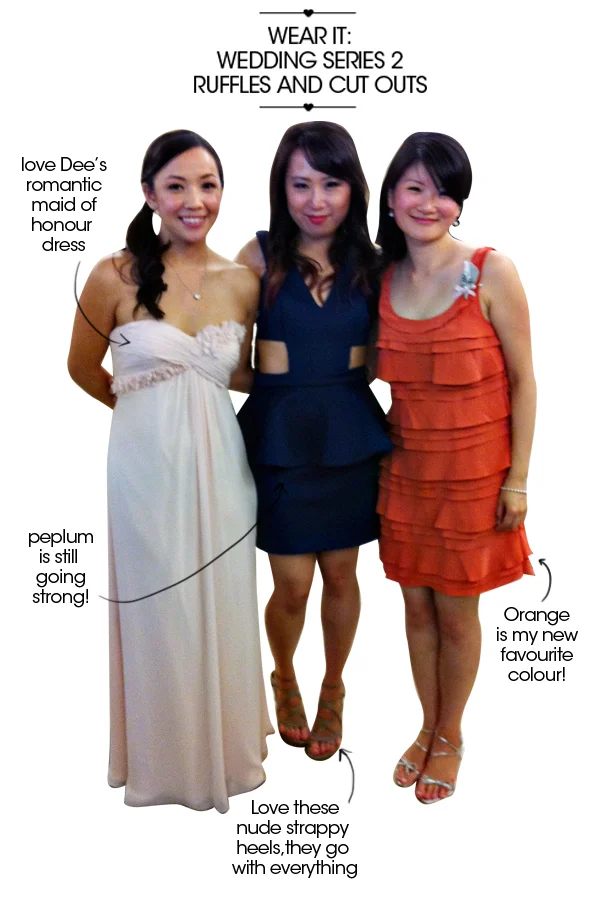 wear it: [wedding series 2] – ruffles and cut outs