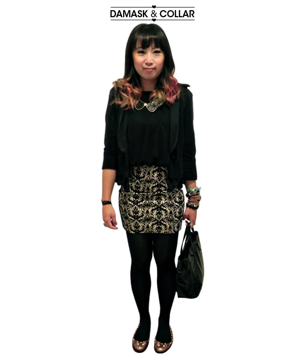 wear it: damask & collar