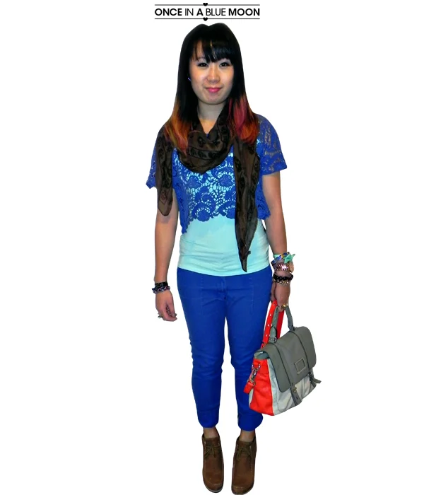 wear it : once in a blue moon