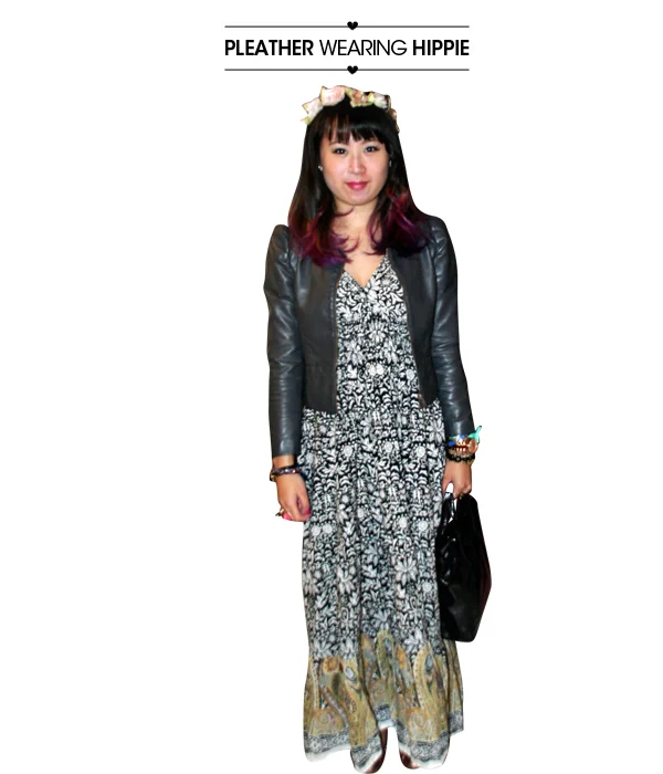 wear it: pleather wearing hippie and good TV