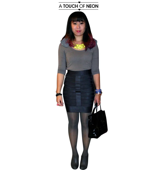 wear it: a touch of neon and the art of the phone/text conversation