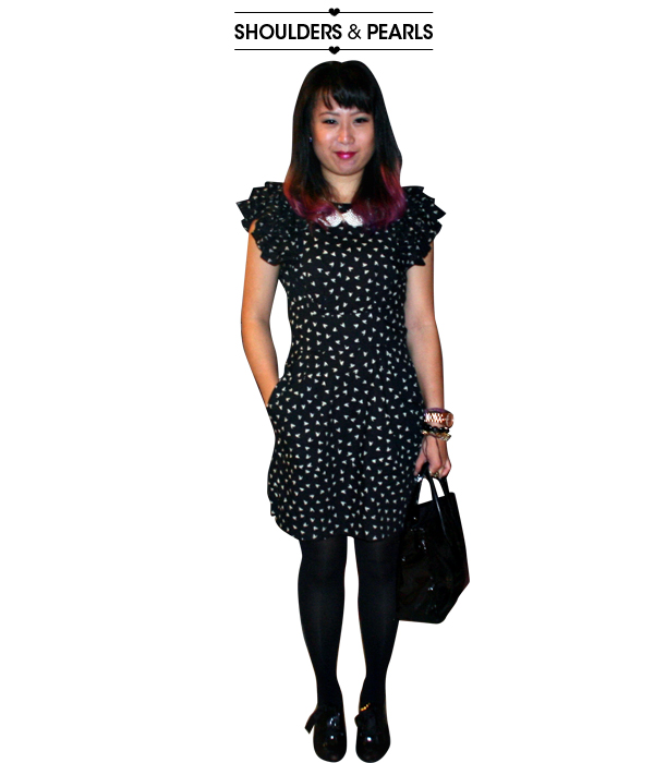 wear it: shoulders & pearls