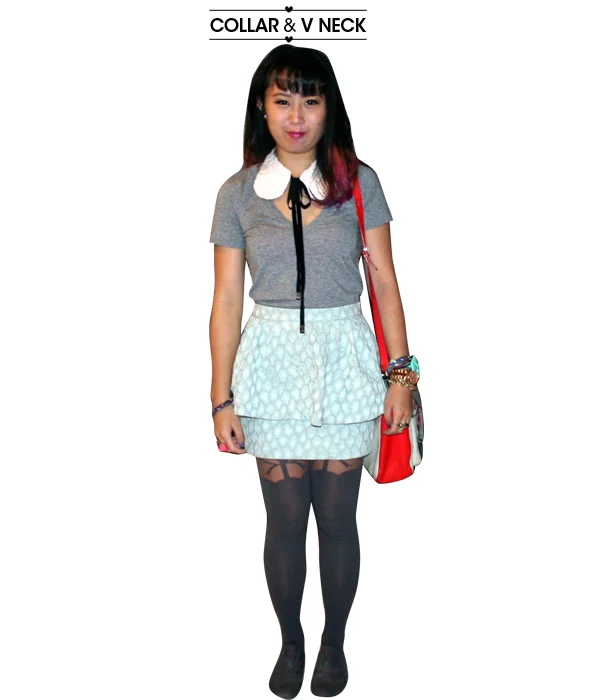 wear it : collar & v neck
