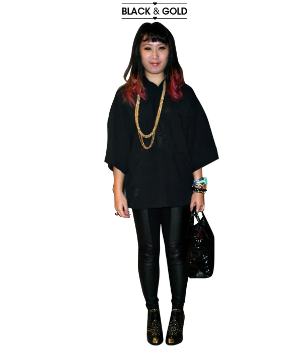 wear it: black & gold