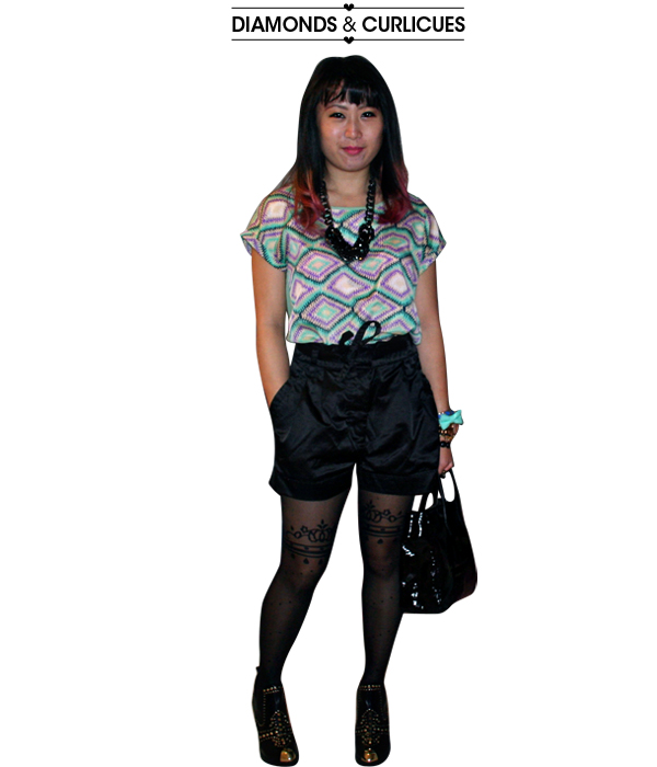 wear it: diamonds and curlicues