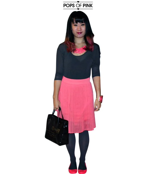 wear it: pops of pink