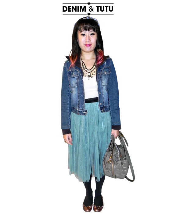 wear it: denim & tutu