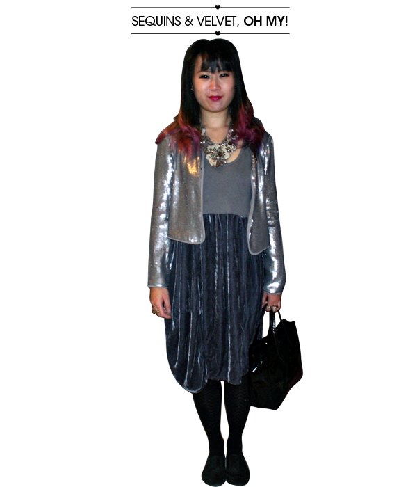 sequins and velvet