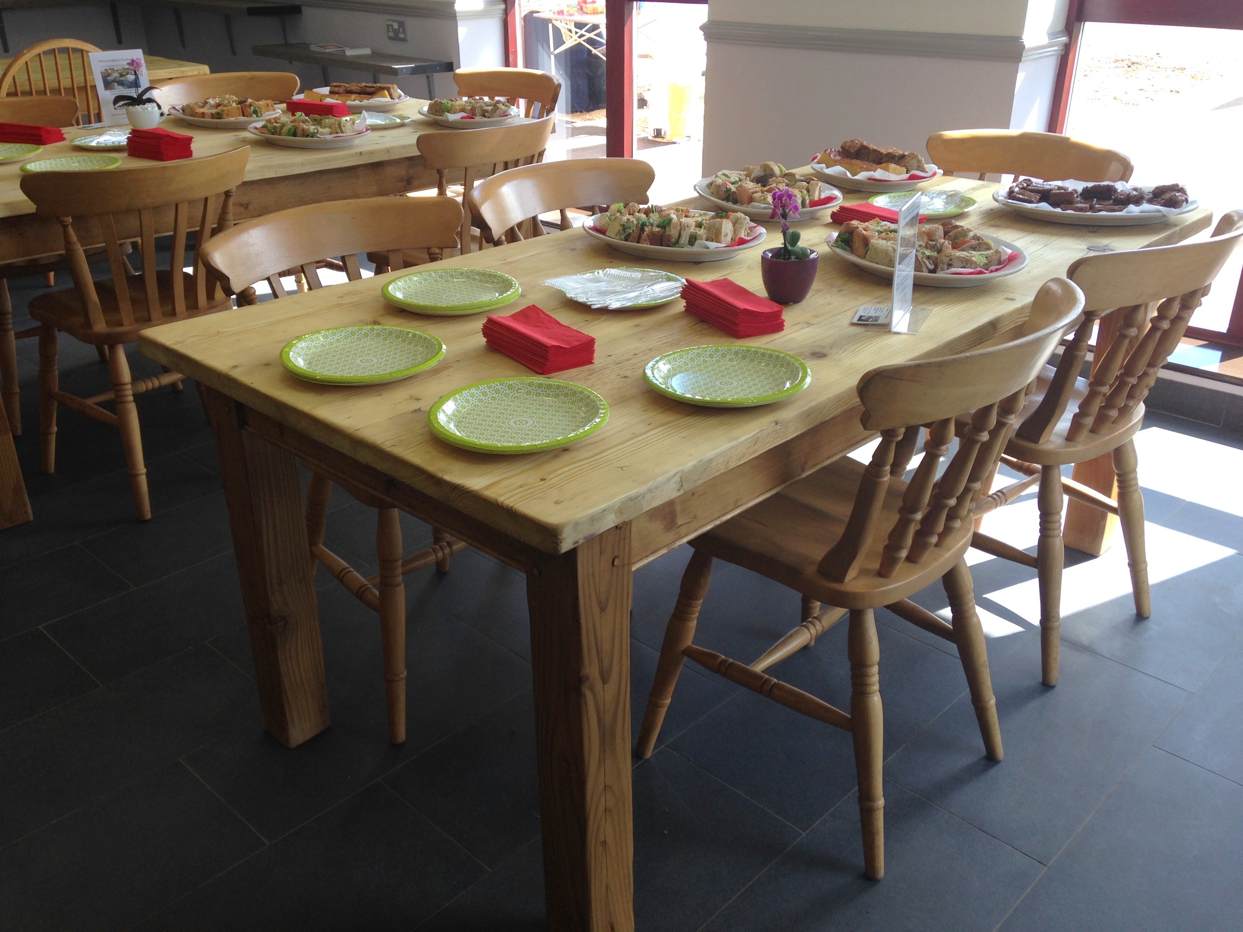 6 x 3 pine tables made to measure