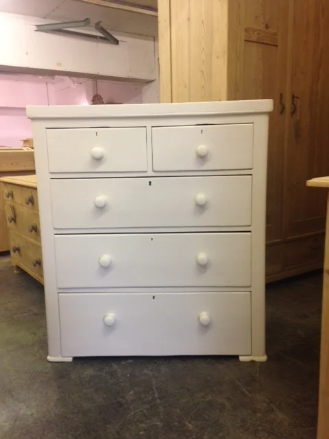 painted Victorian chest of drawers