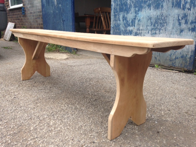 Oak bench made to measure