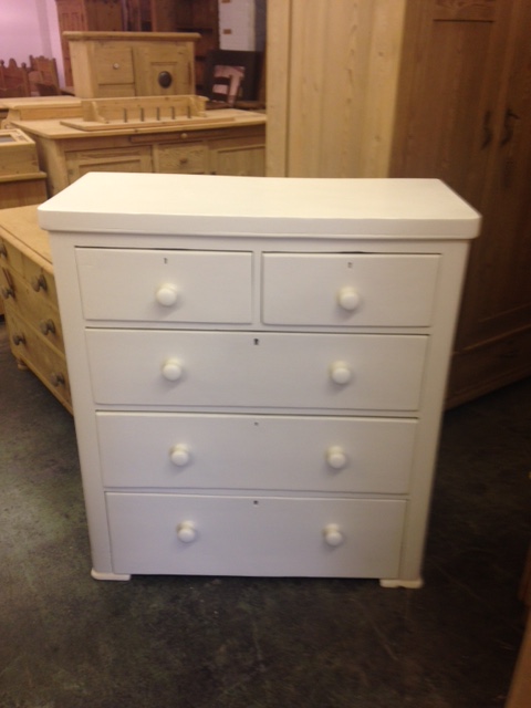 painted Victorian chest of drawers