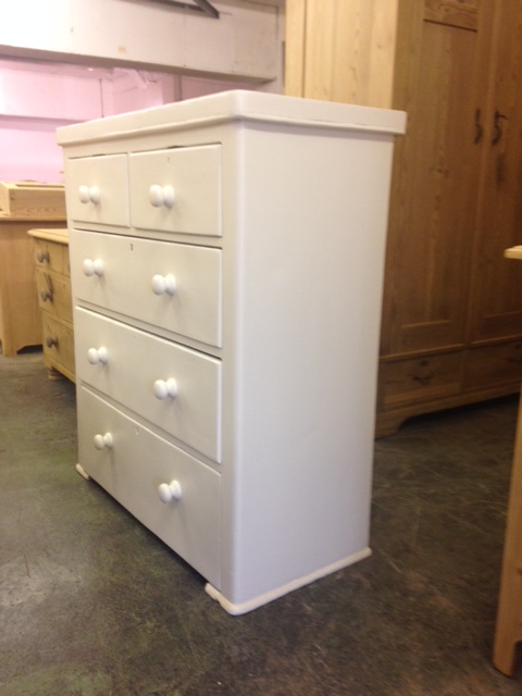 painted Victorian chest of drawers