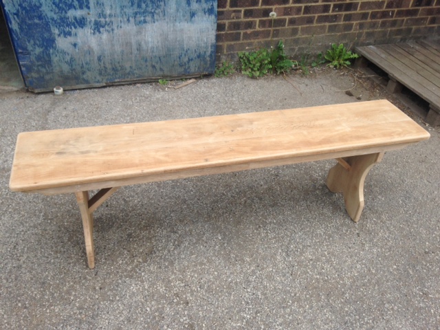 Oak bench made to measure