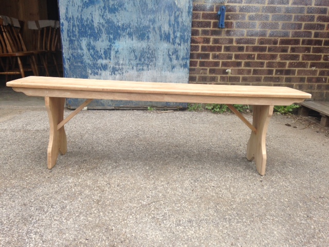 Oak bench made to measure