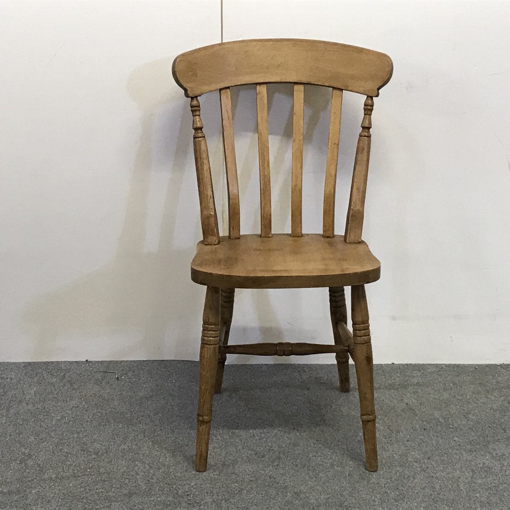 new beech slat high back chair waxed — pinefinders old pine furniture  warehouse  antique pine