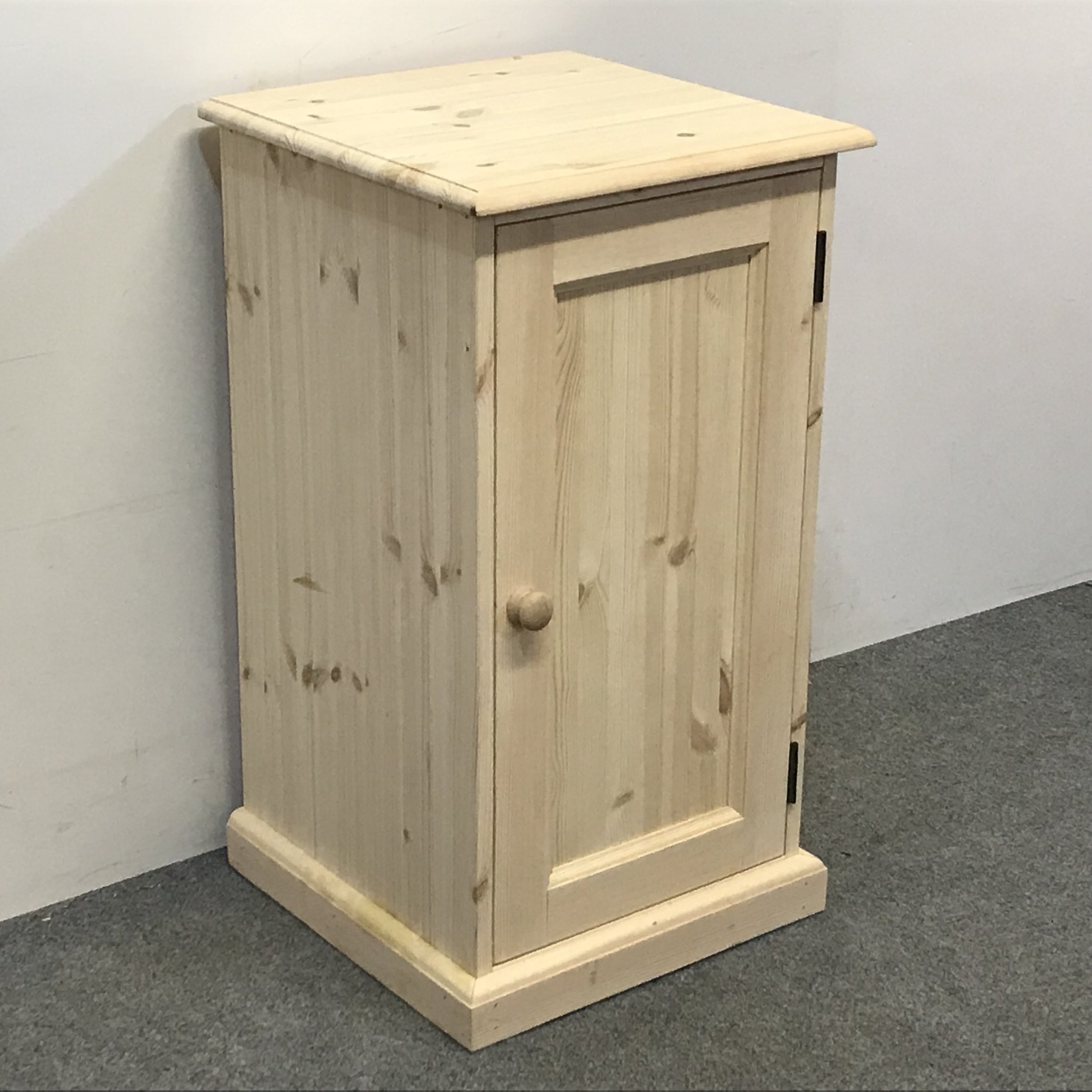 Small bedside cupboard made from new pine
