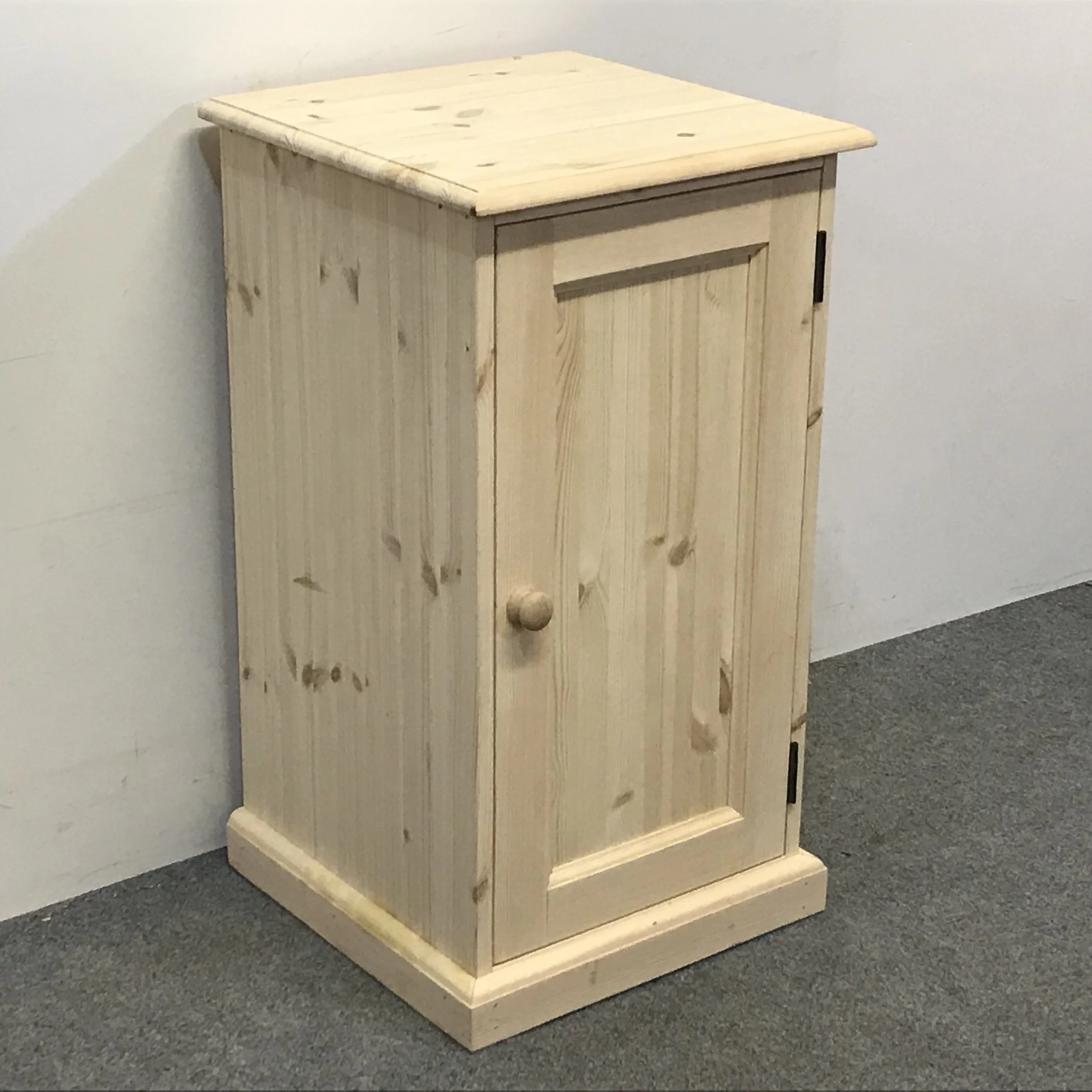 Small bedside cupboard made from new pine
