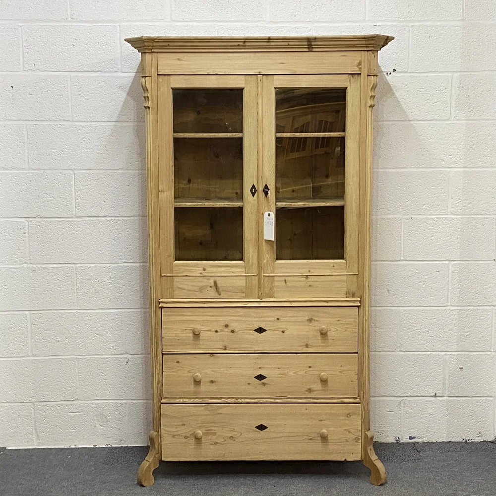 Partly Glazed Antique Pine Cabinet With Bottom Drawers F6305d Pinefinders Old Pine Furniture Warehouse Antique Pine Partly Glazed Antique Pine Cabinet With Bottom Drawers F6305d Pinefinders Old Pine Furniture Warehouse Antique Pine