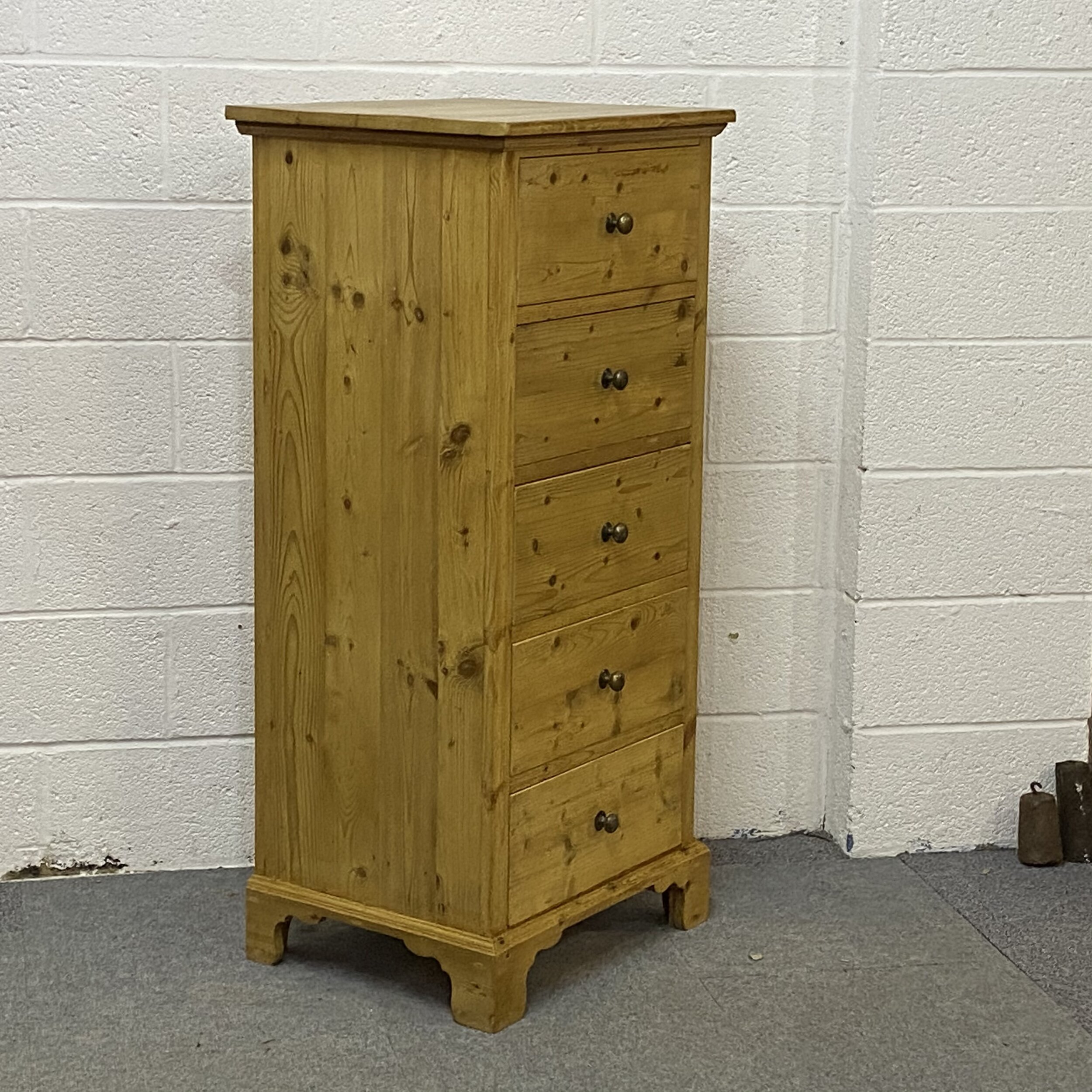 Tall slender bespoke chest of drawers