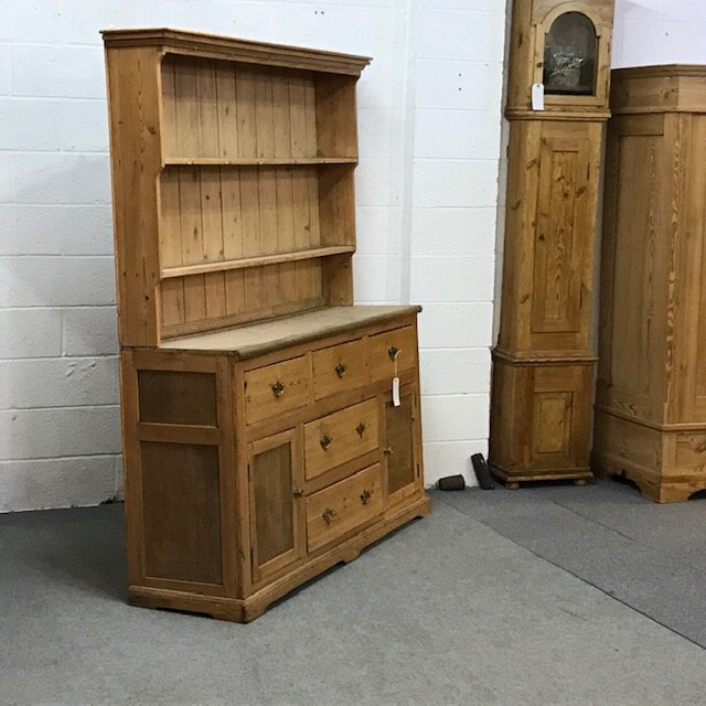 Large Victorian Pine Welsh Dresser, Pine Welsh Dressers Uk