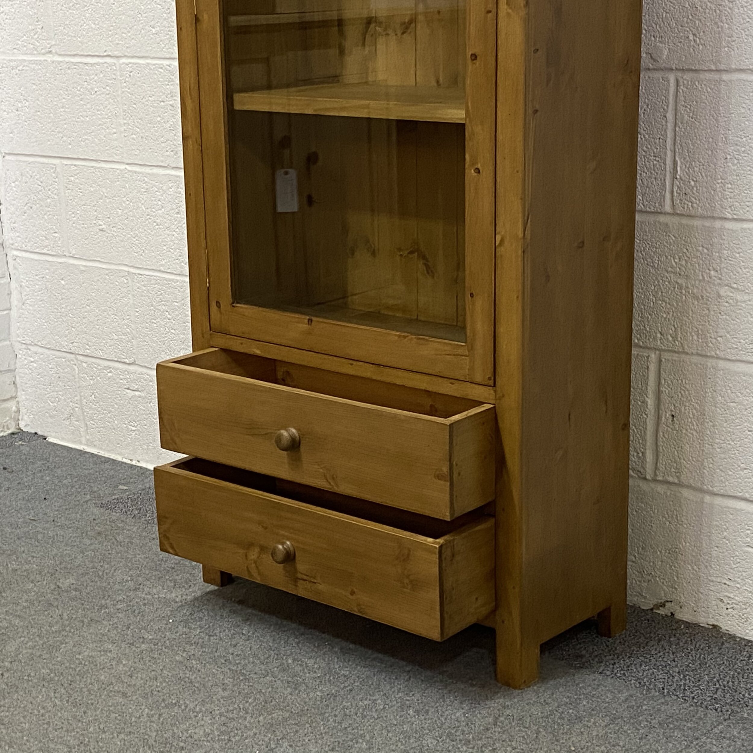 Pine drawers in cupboard base