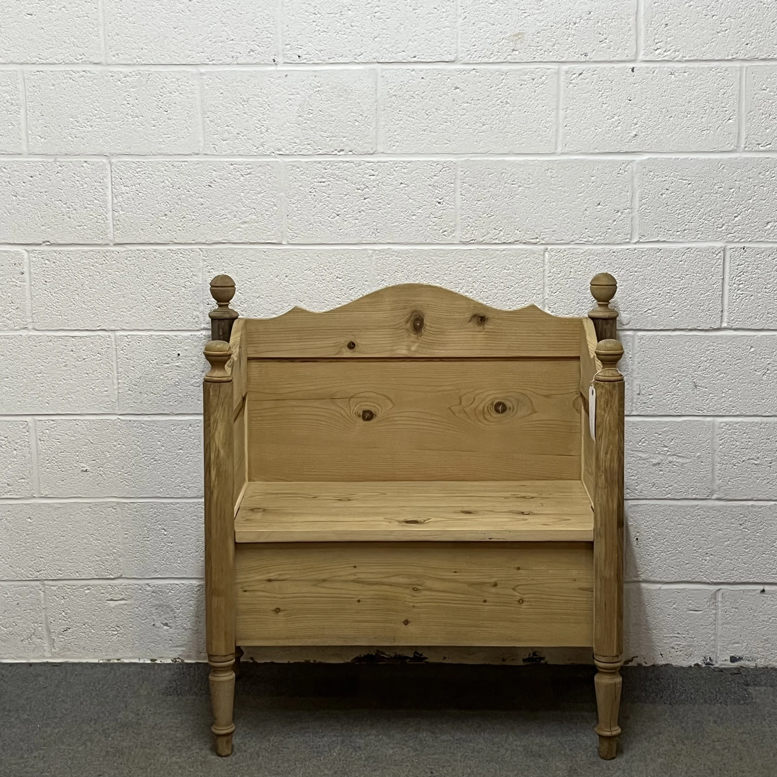 Pine Bench Made From Old Sleigh Bed