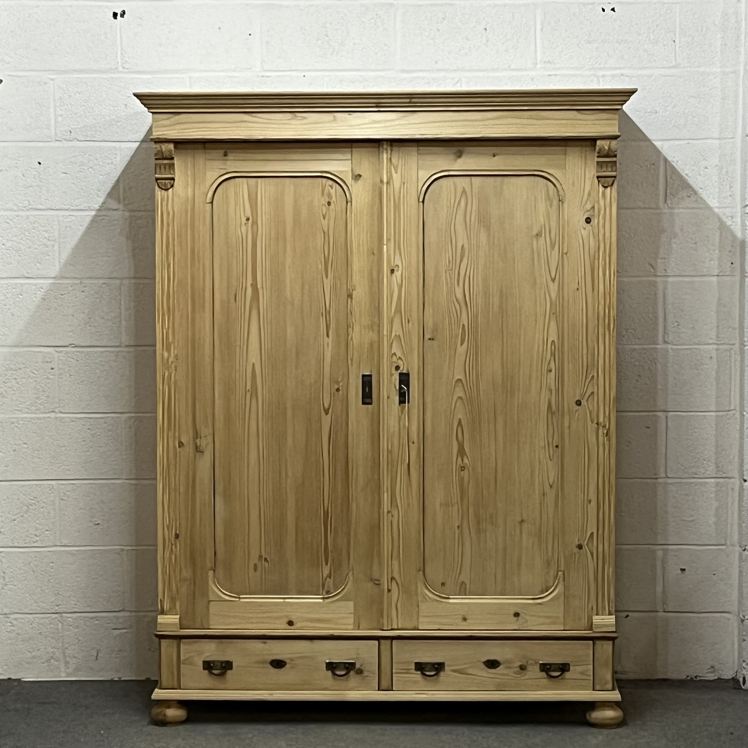 Double Pine Wardrobe