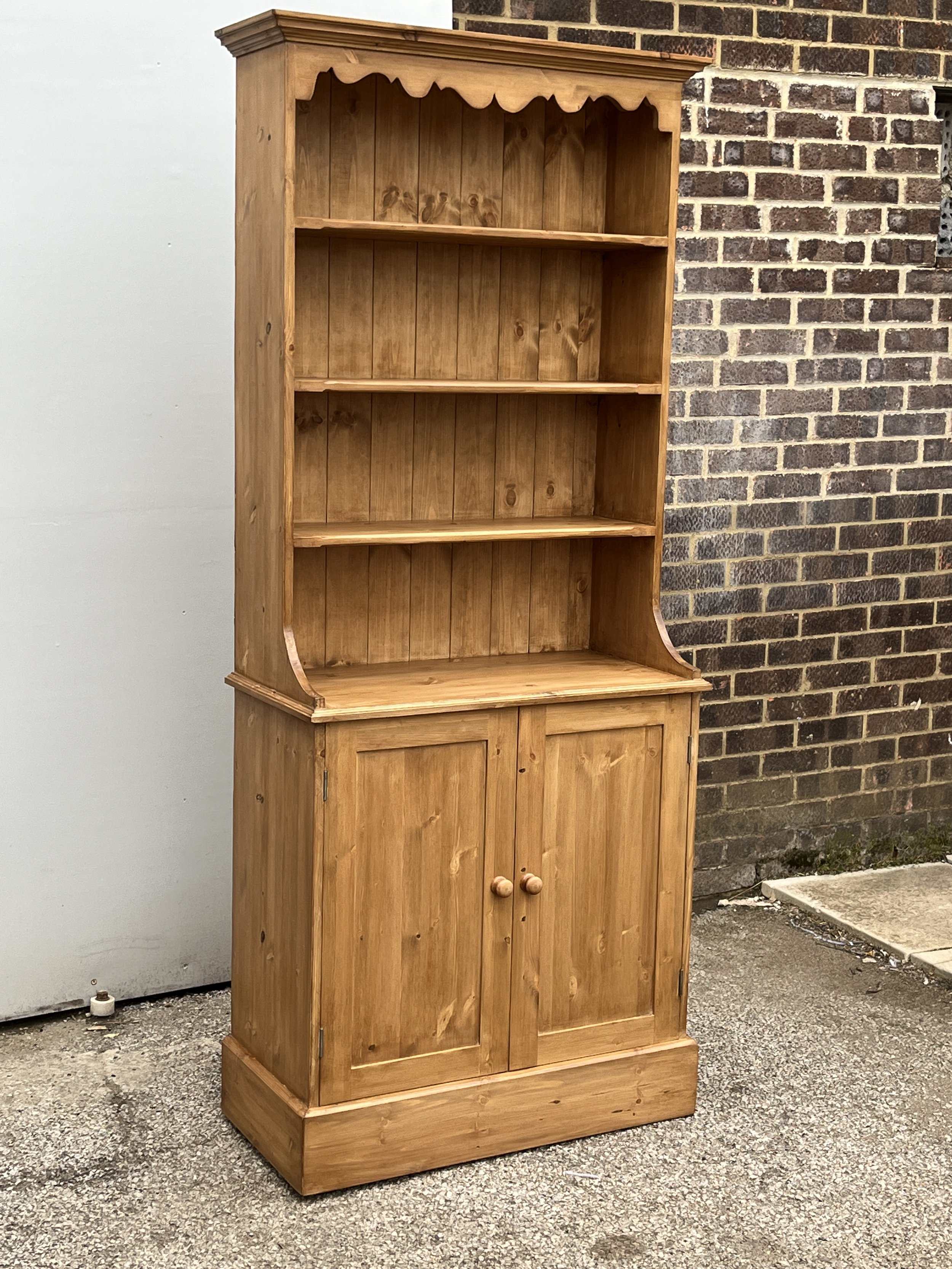 Pine dresser bookcase