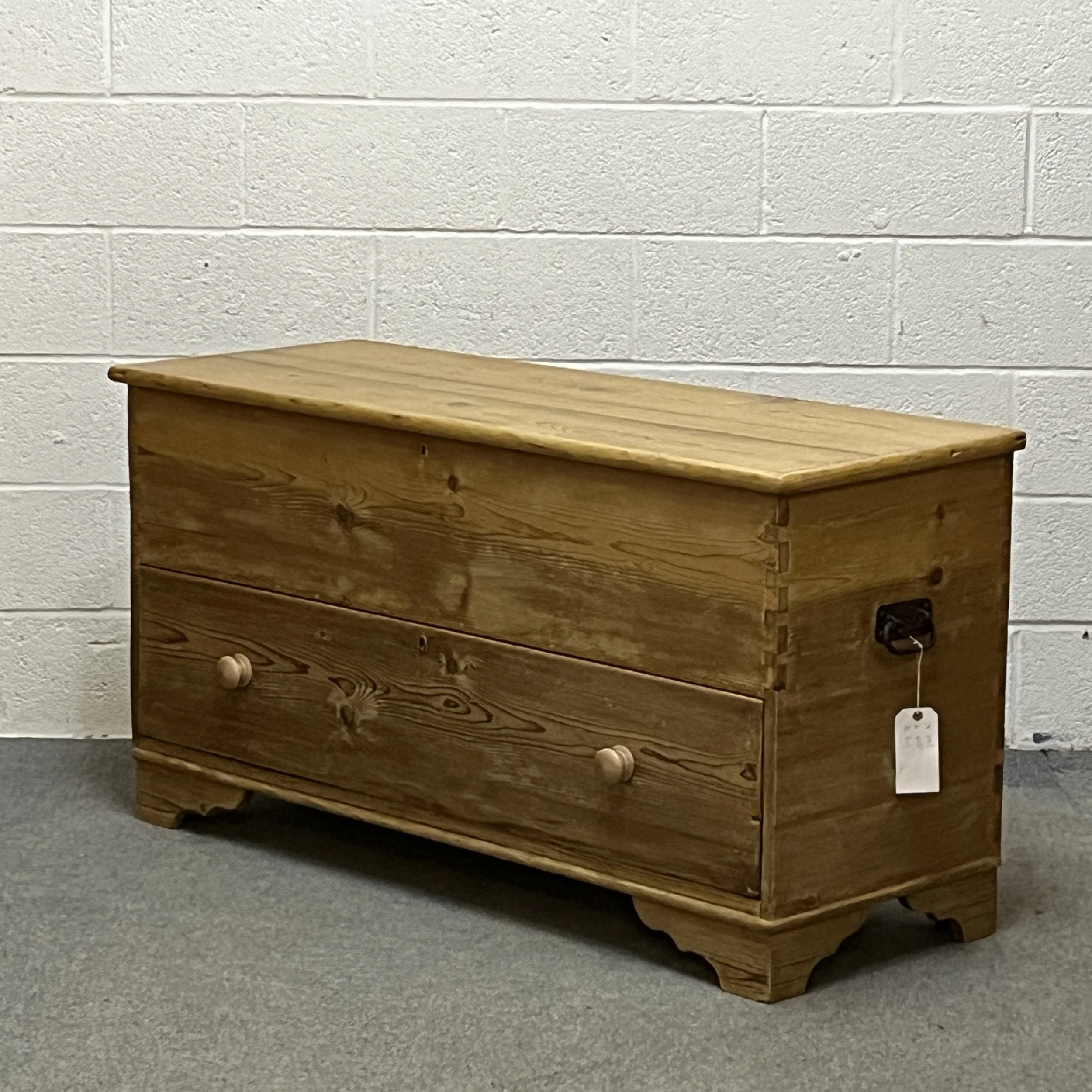 Very Large Antique Pine Mule Chest