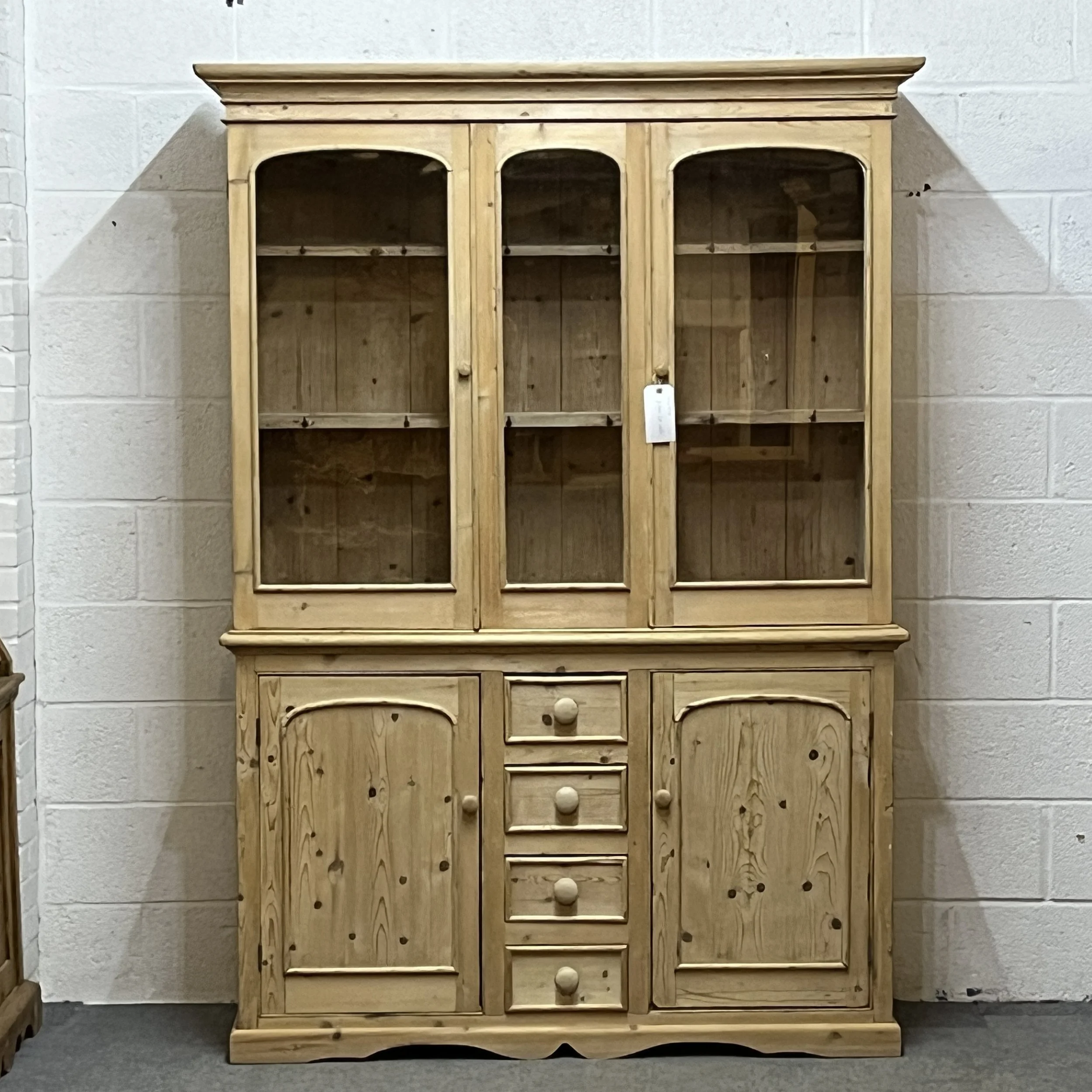 Large Antique Pine Glazed Dresser
